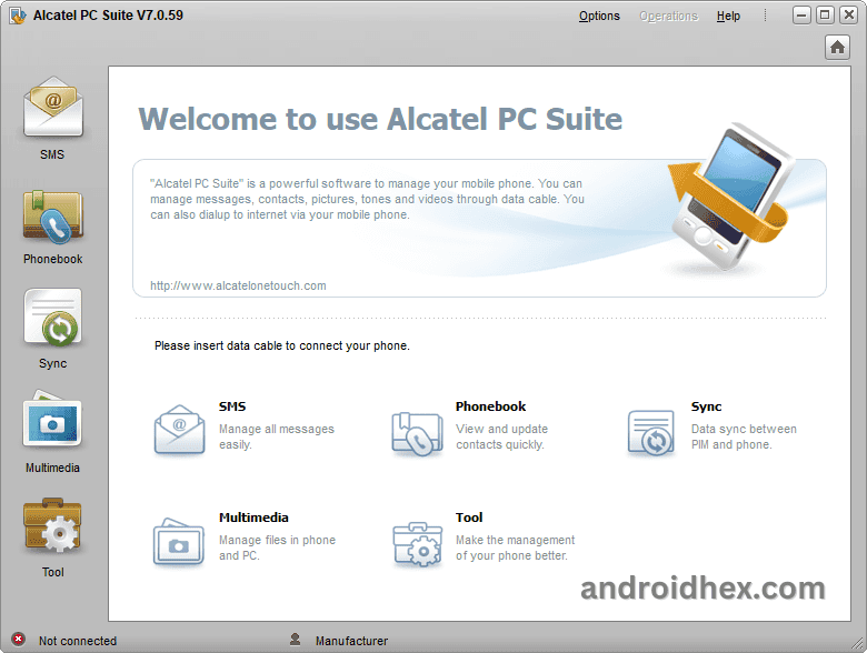 Alcatel PC Suite Tool